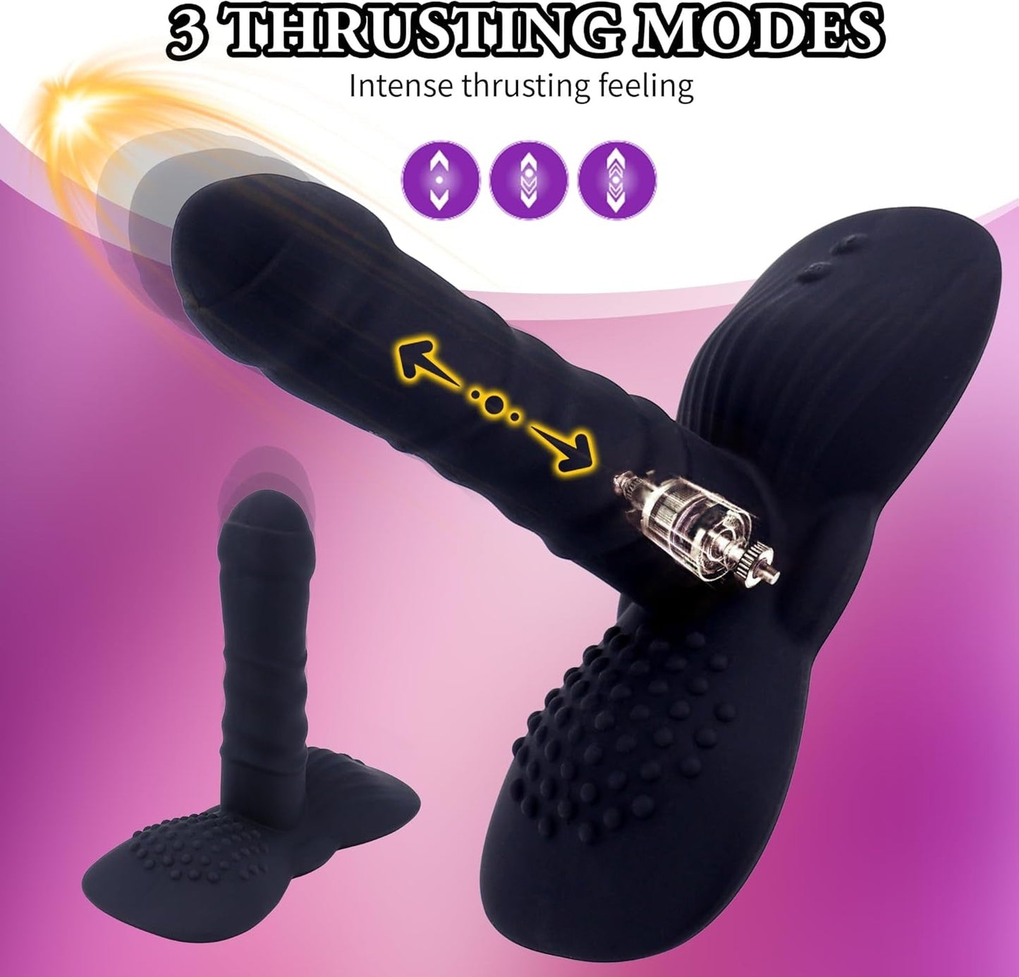 RideThrust Thrusting Ride - On Dildo Vibrator - Vixen | Nova Network
