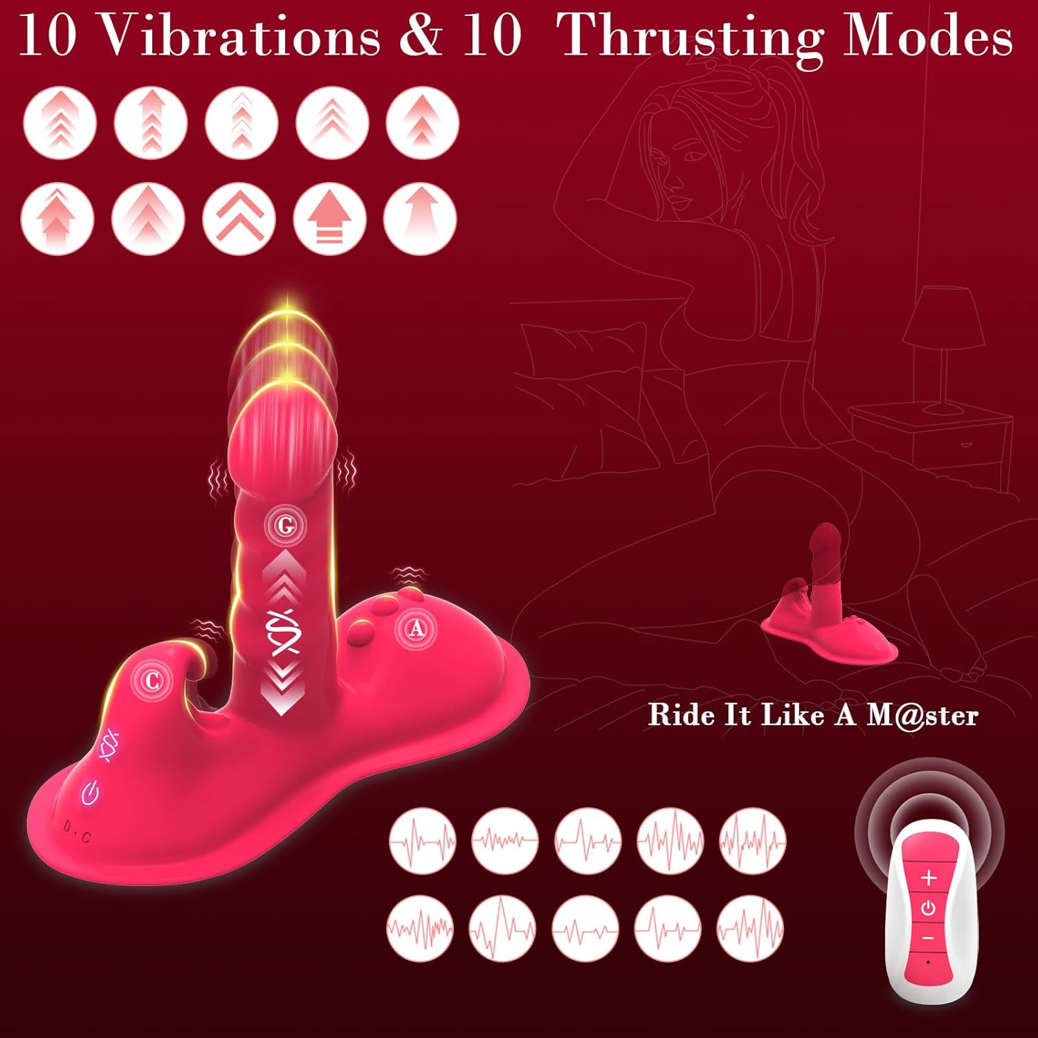 RideWave V2 Triple-Thrust Vibrator – Vixen | Nova Network