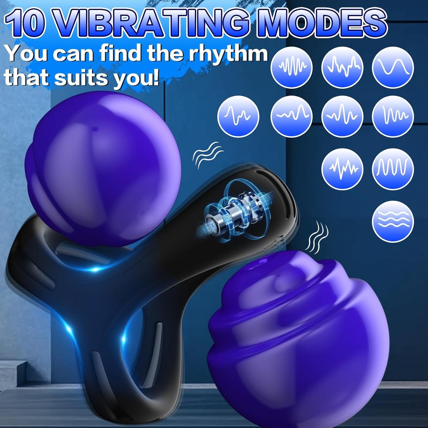RingRush Vibrating Cock Ring Set with 6 Rings - Vixen | Nova Network