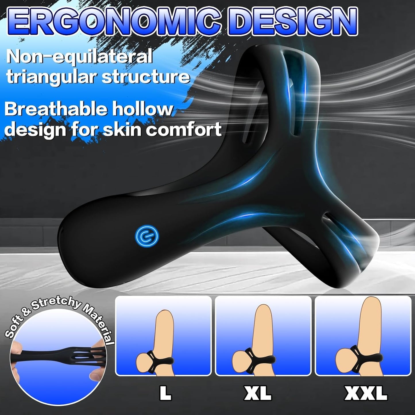 RingRush Vibrating Cock Ring Set with 6 Rings - Vixen | Nova Network