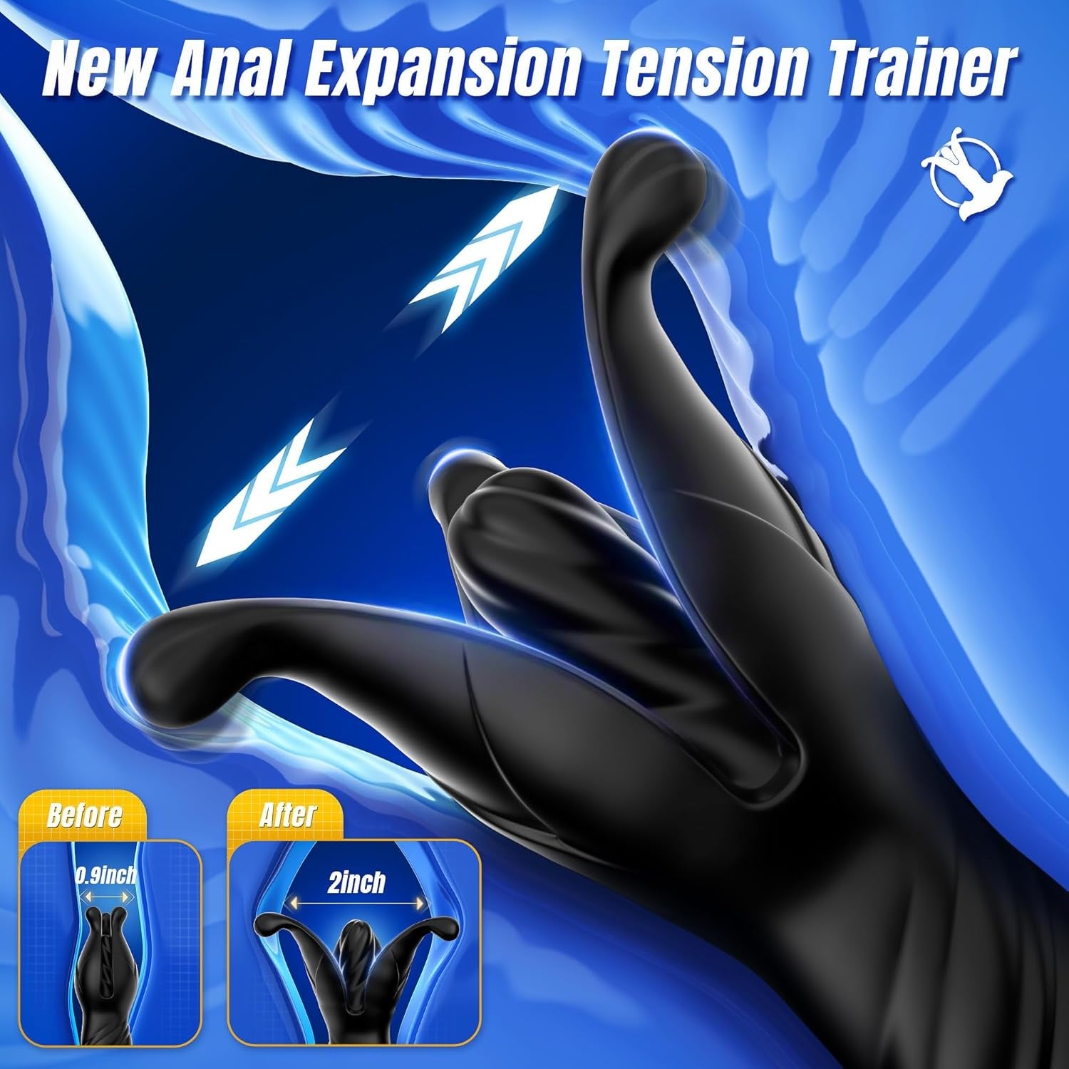 RinseHalo AI Sync Prostate Massager Male Vibrator Enema Kit - Vixen | Nova Network