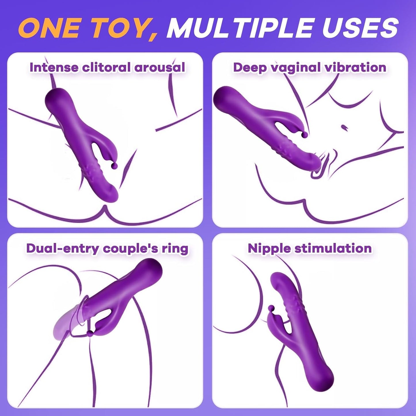 RippleHare Expanding Rabbit Vibrator - Vixen | Nova Network