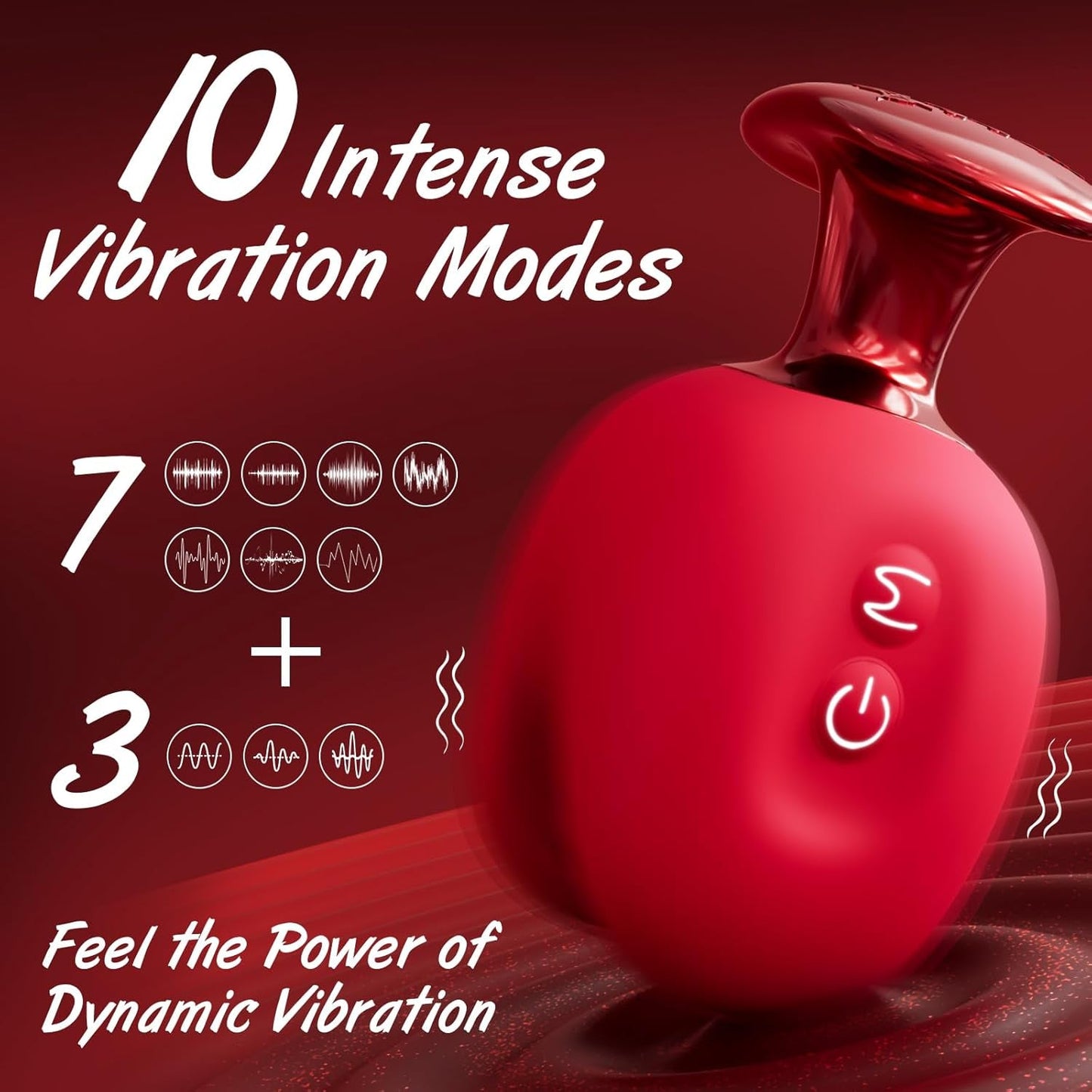 RippleTease Handheld Vibrating Nipple Clamp – 10 Vibrating Modes - Vixen Adult Playroom