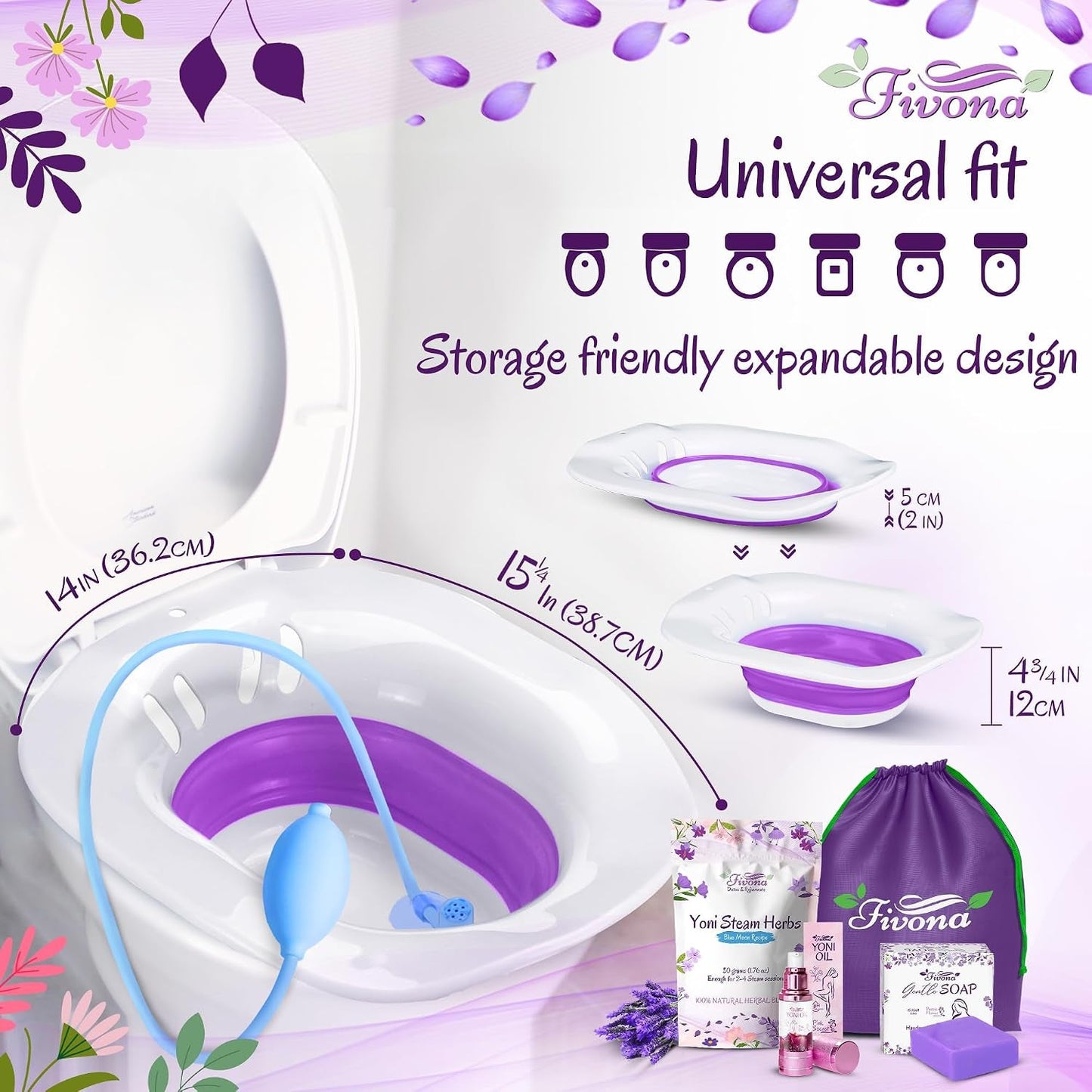 RitualSix 6-in-1 Foldable Yoni Steam Kit - Vixen Adult Playroom