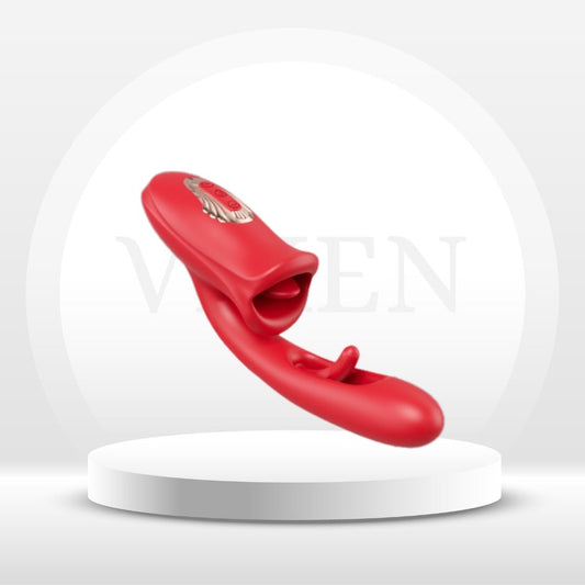 RogueBeauty 5 - in - 1 Licking, Vibrating & Flapping Stimulator - Vixen | Nova Network