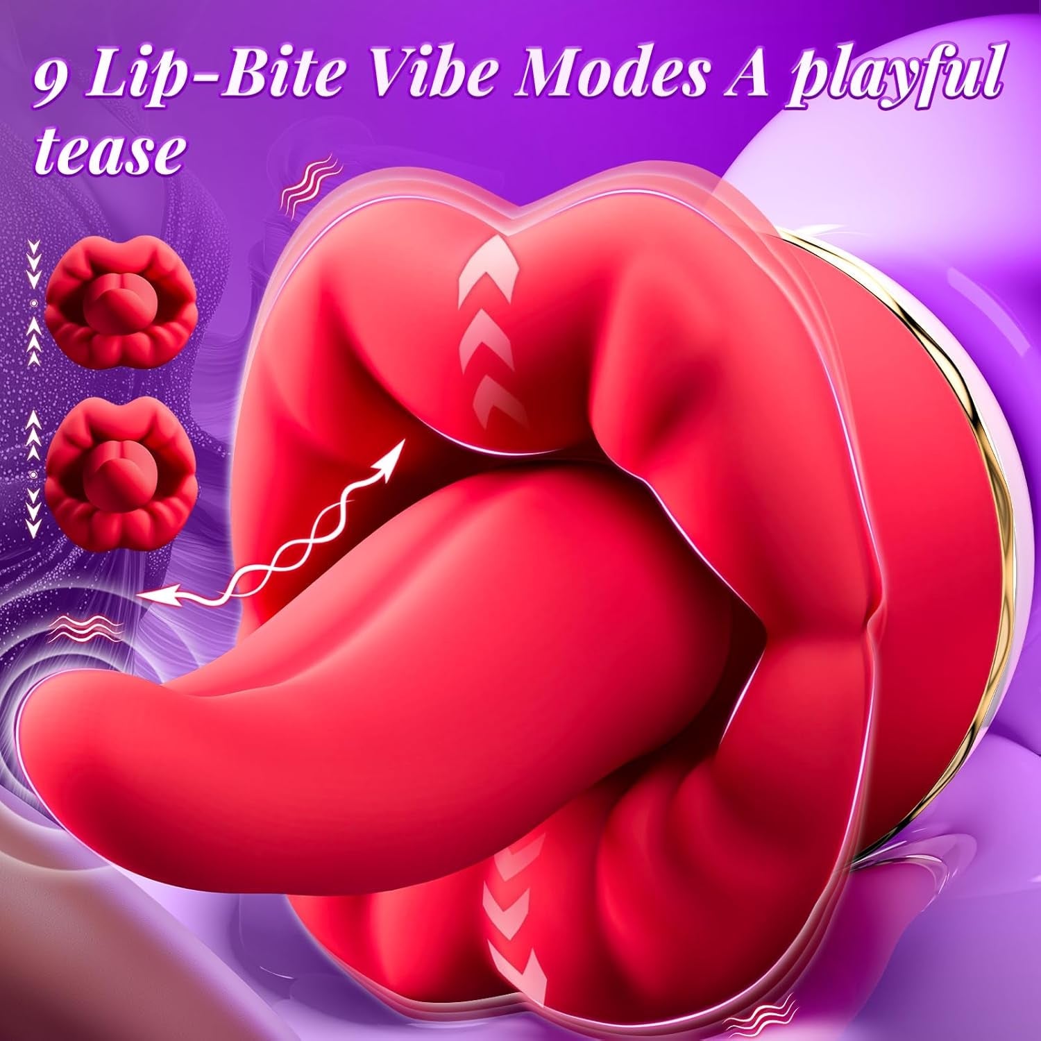 Rose Toy Tongue Vibrator for Women – 5 in 1 Wave - Like Oral Sex Toys, Thrusting Vibrator with 9 Licking Vibrating & Oral Sex Modes, Adult Toy G Spot & Clit Stimulator Pleasure Tools for Couples Games - Vixen | Nova Network