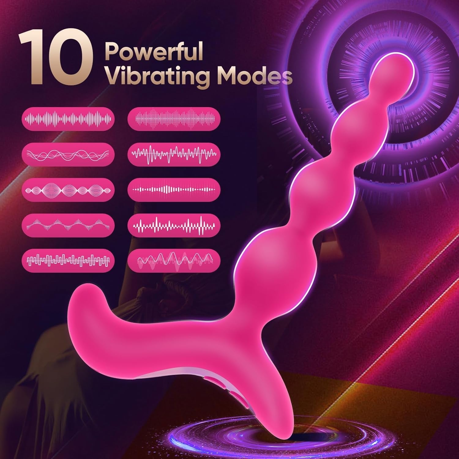 RoséBeads Vibrating Anal Beads Plug - Vixen | Nova Network