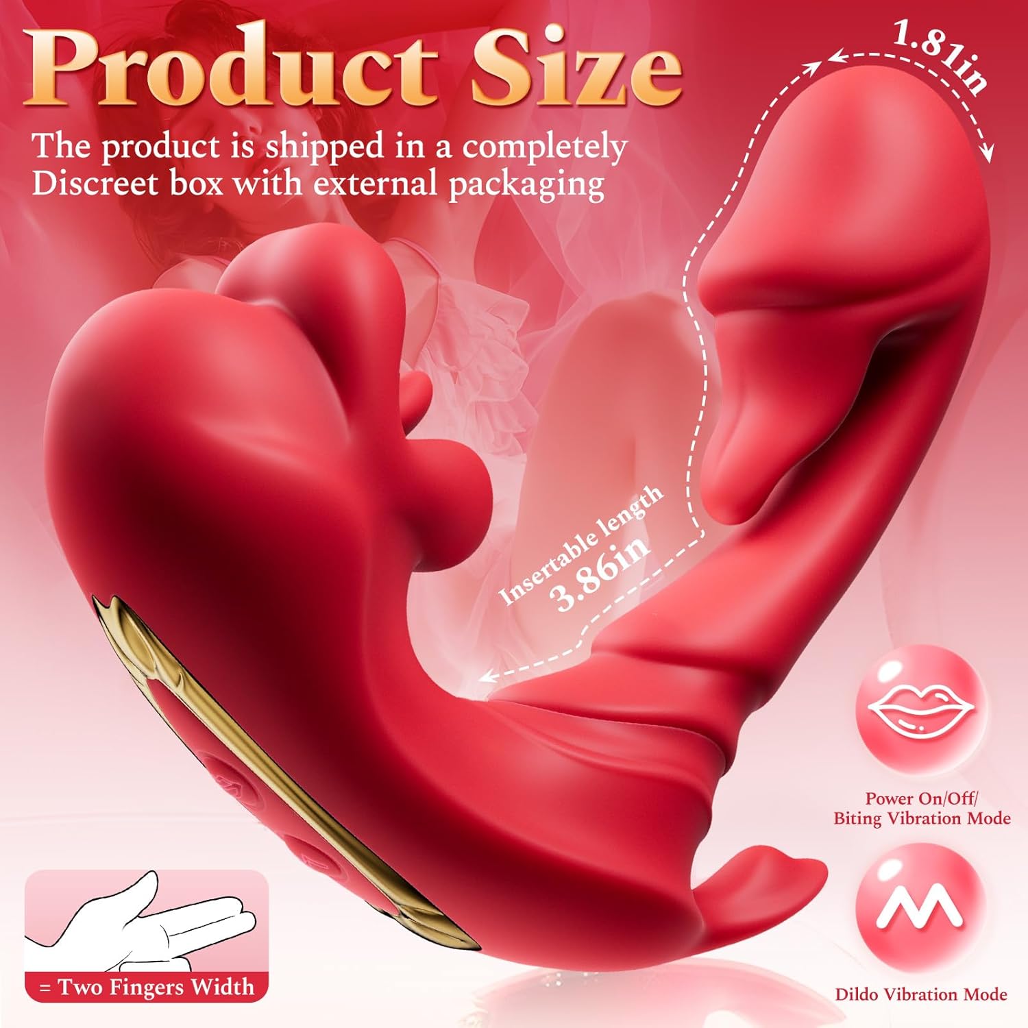RoseBite 4 - in - 1 App Licking Vibrator - Vixen | Nova Network