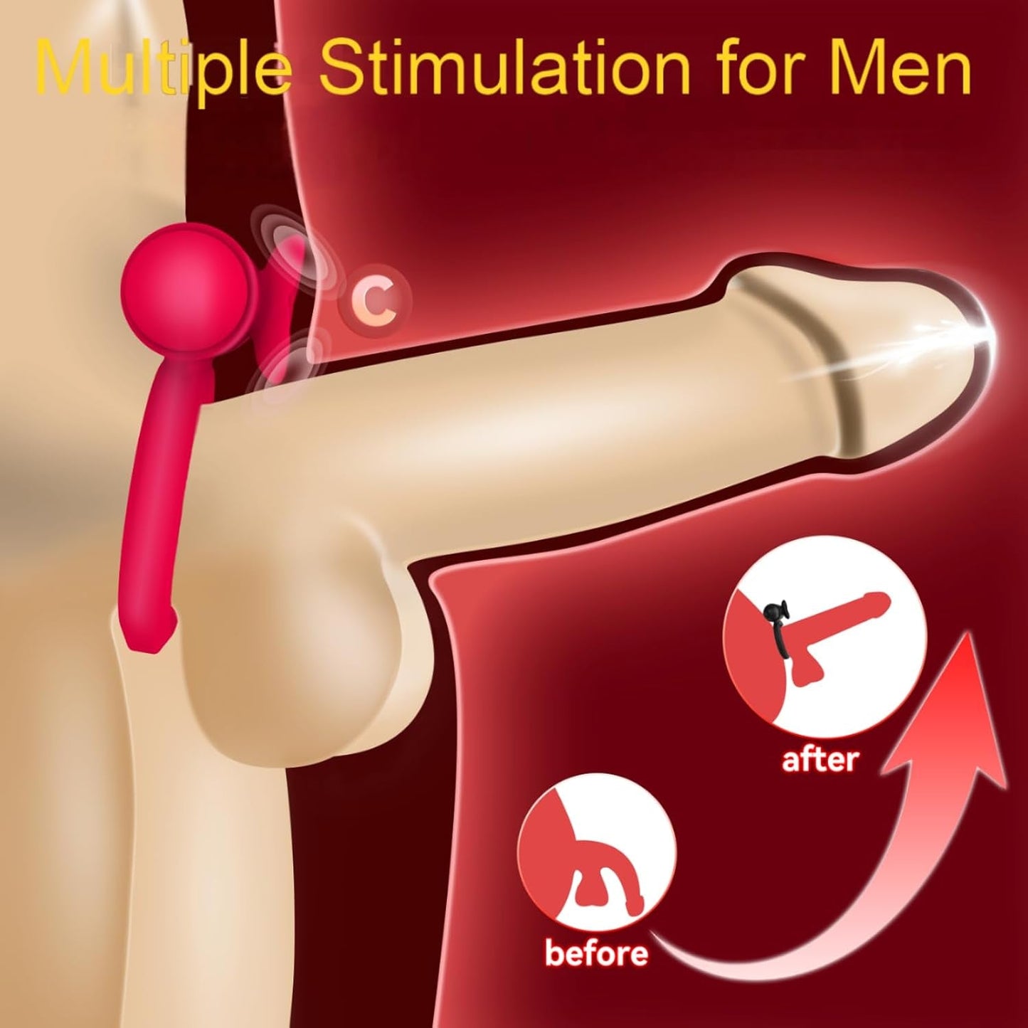 RoseBullet Vibrating Cock Ring Clit Stimulator - Vixen | Nova Network