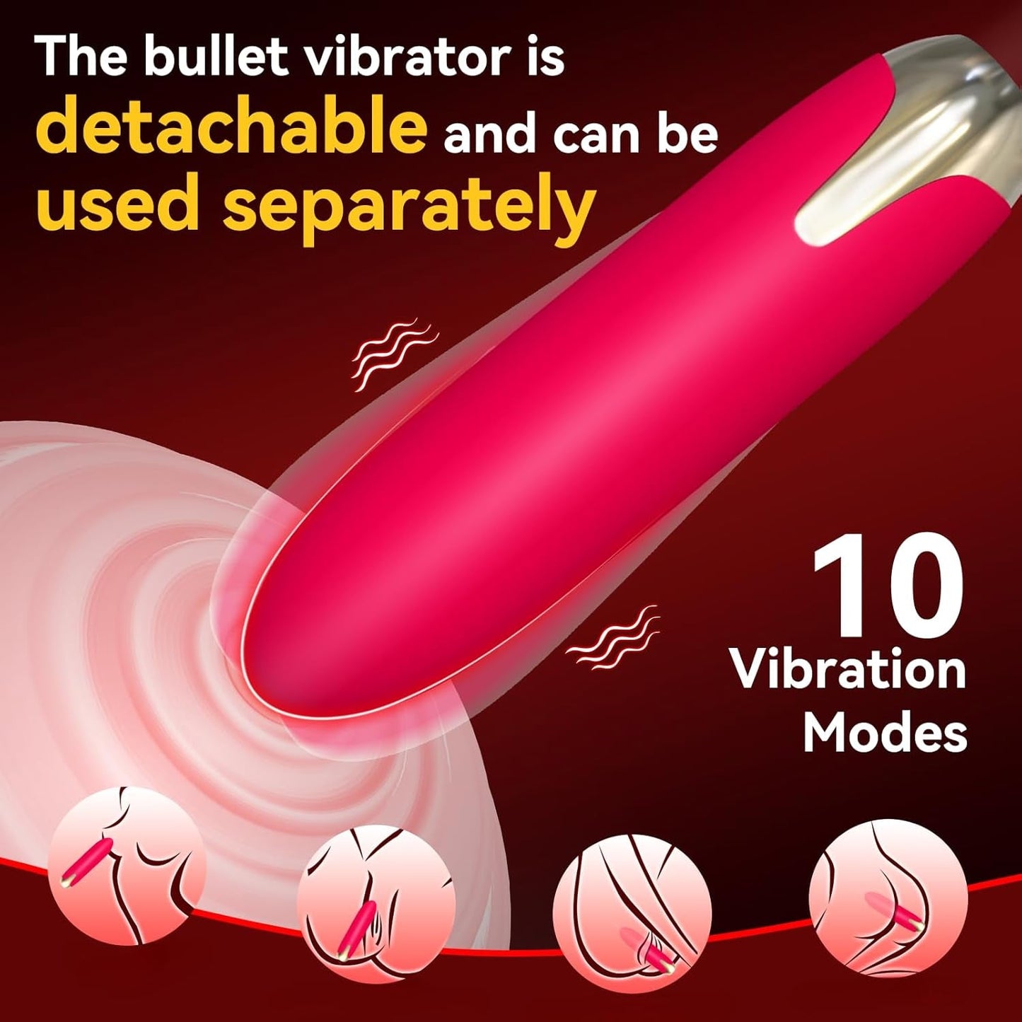 RoseBullet Vibrating Cock Ring Clit Stimulator - Vixen | Nova Network