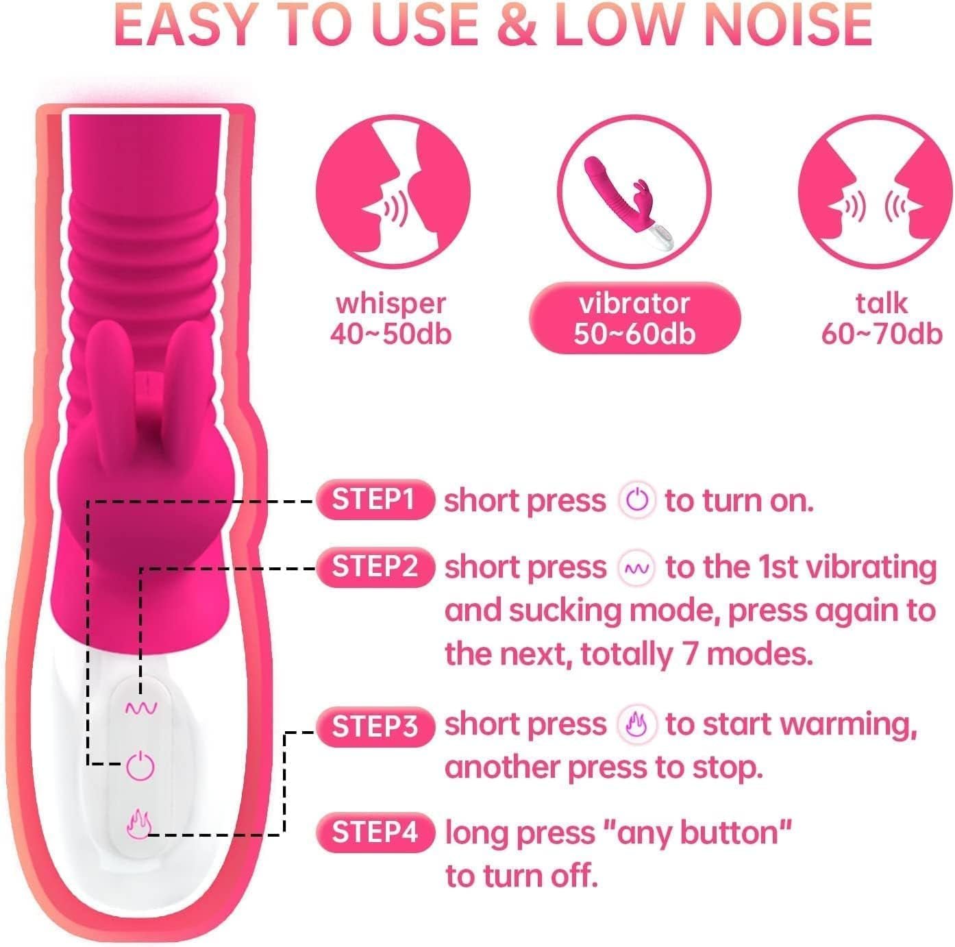 RoseBunny Heated Rabbit Vibrator Dildo - Vixen | Nova Network