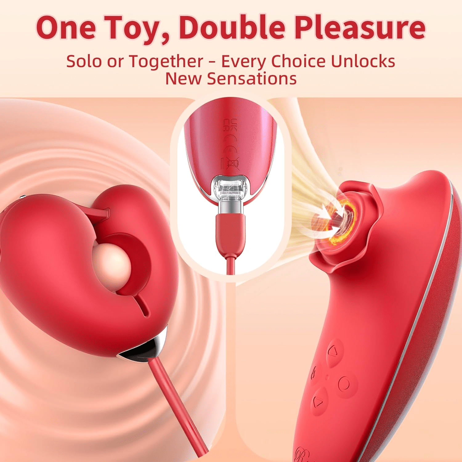 RoseClamp Heated Rose Sucker with Nipple Clamps Kit - Vixen | Nova Network