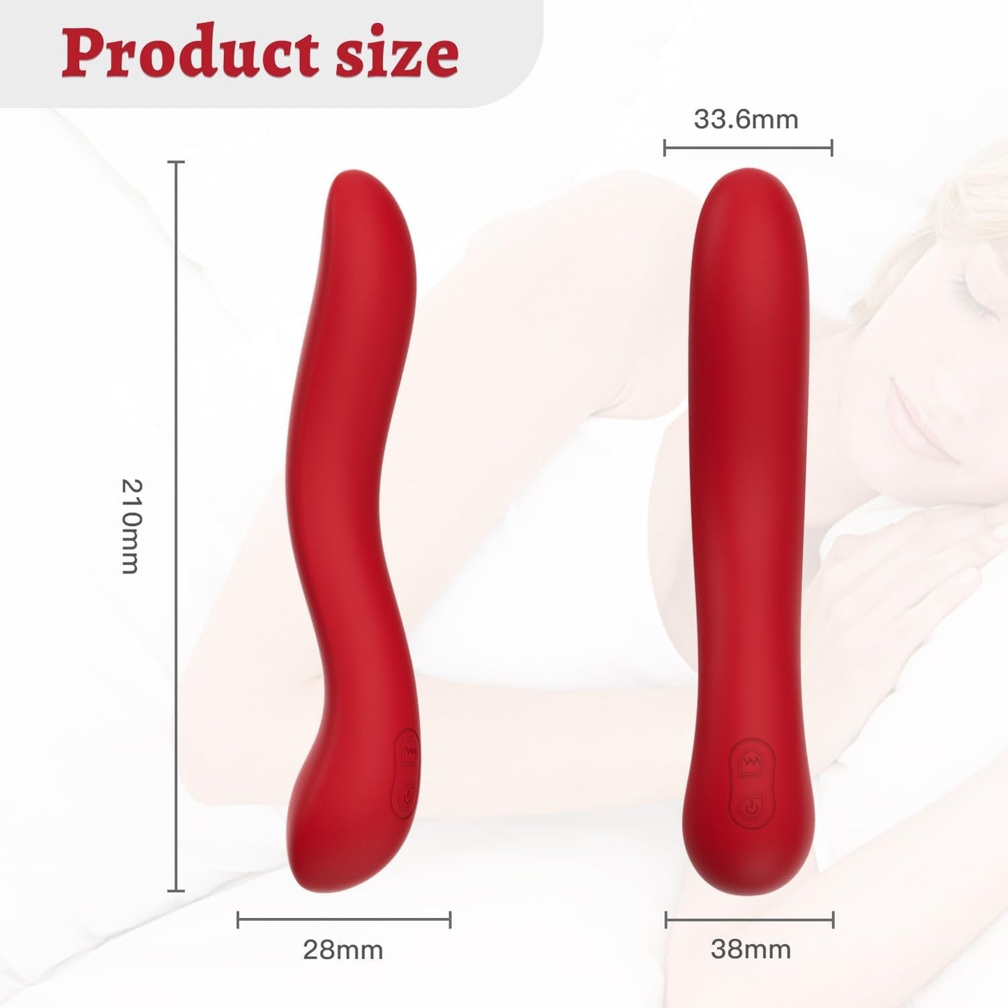 RoseCurve Ergonomic Multi Stimulation Vibrator Wand - Vixen | Nova Network