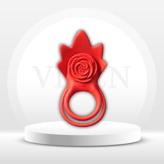RoseEcho Vibrating Couples Cock Ring Rose AI Sync 9 Modes - Vixen | Nova Network