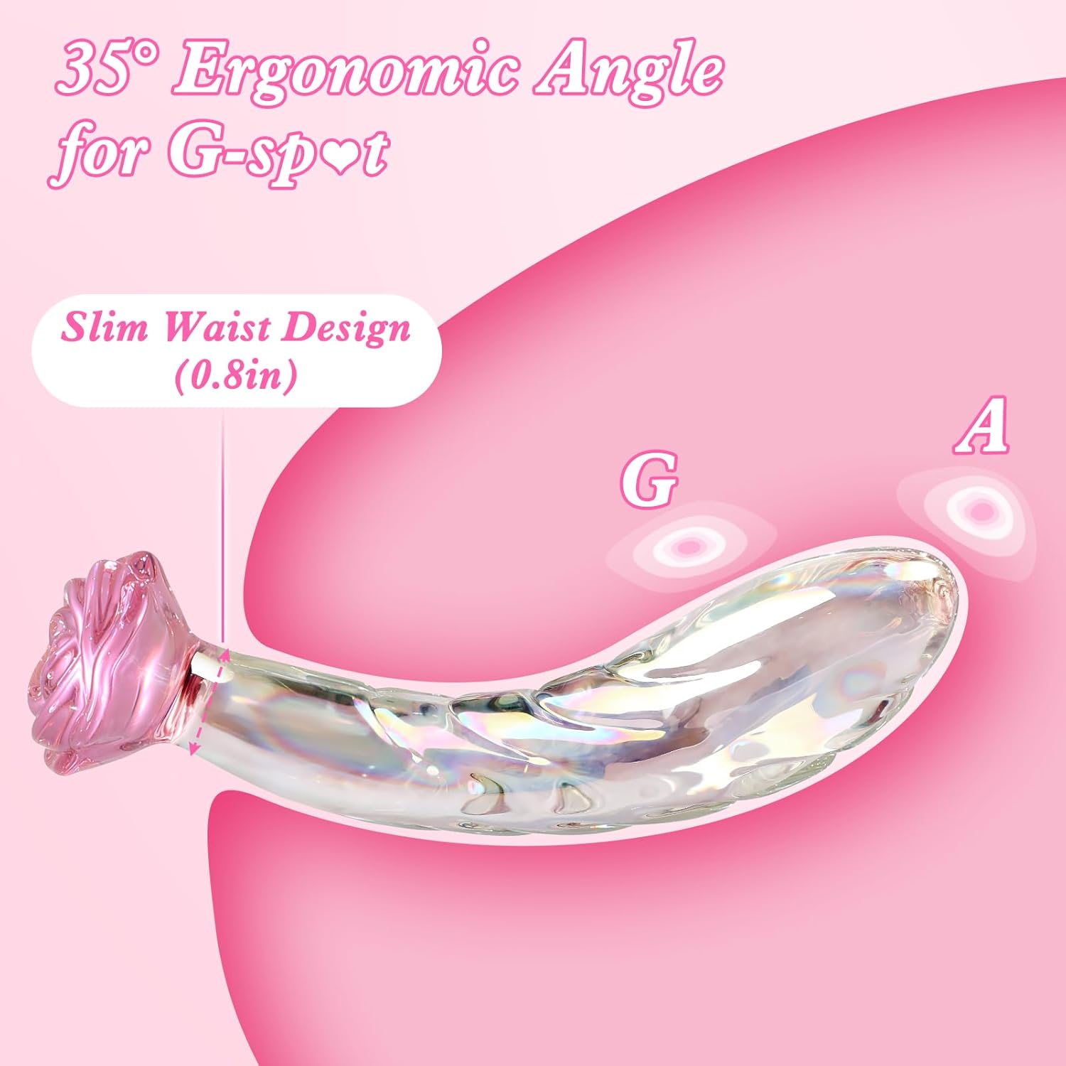 RoseFang Glass Dildo Butt Plug - Vixen | Nova Network