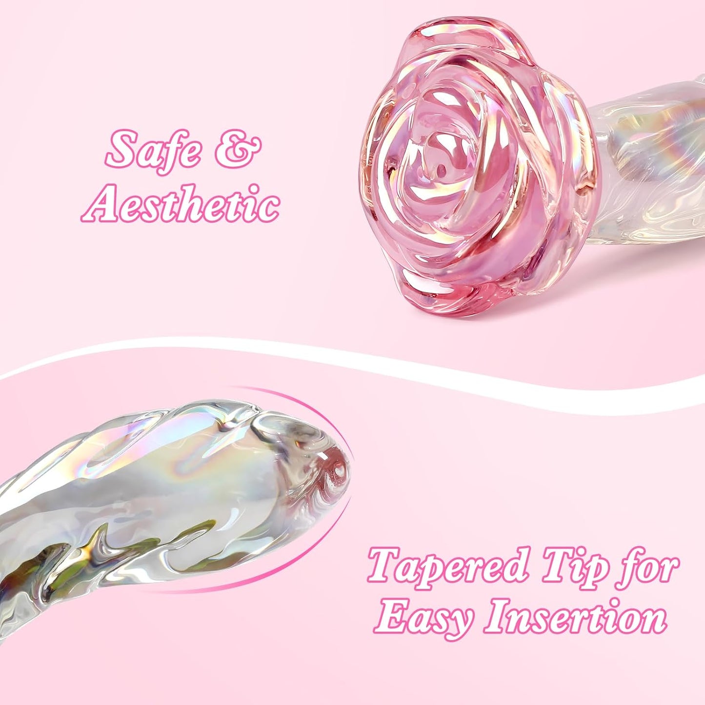 RoseFang Glass Dildo Butt Plug - Vixen | Nova Network