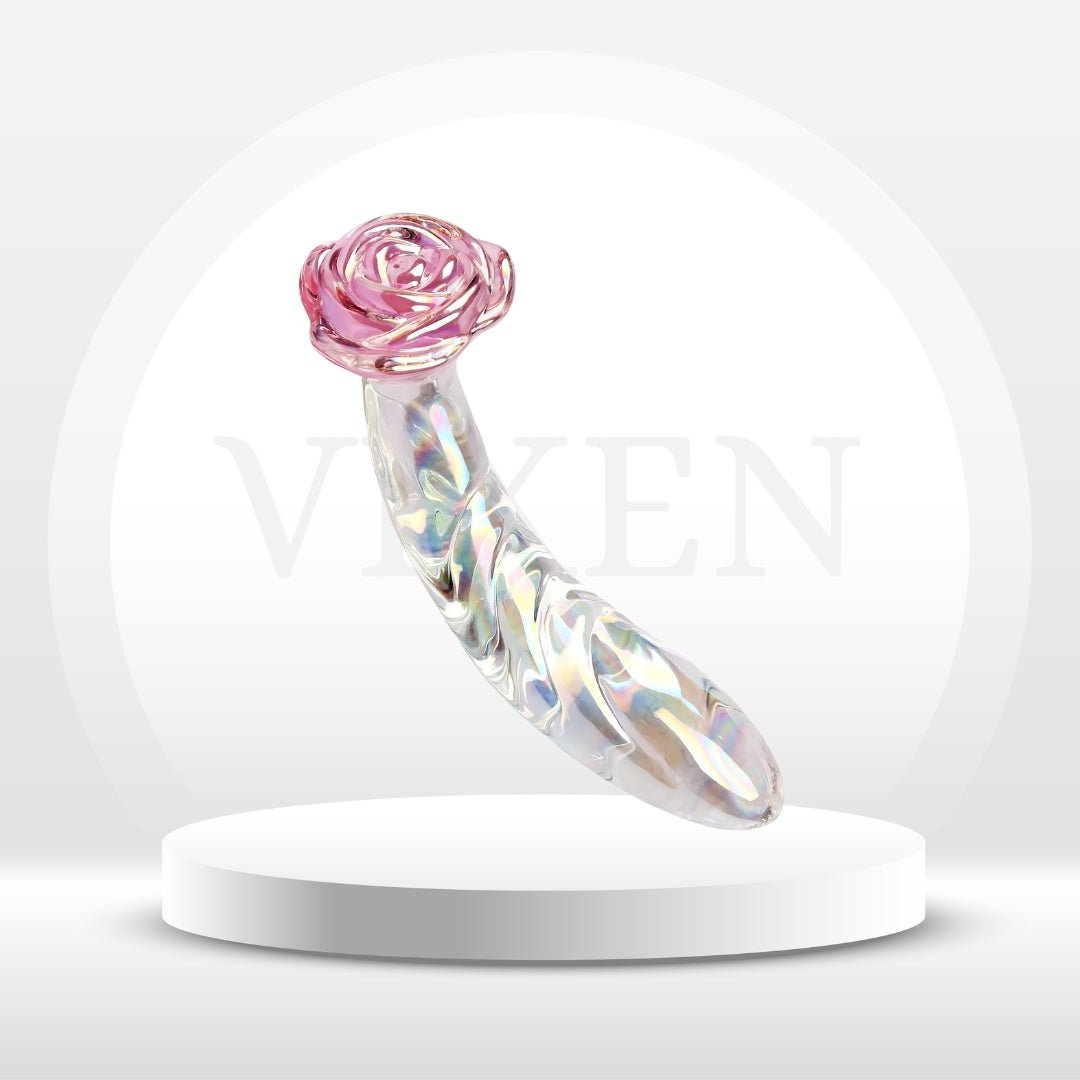 RoseFang Glass Dildo Butt Plug - Vixen | Nova Network