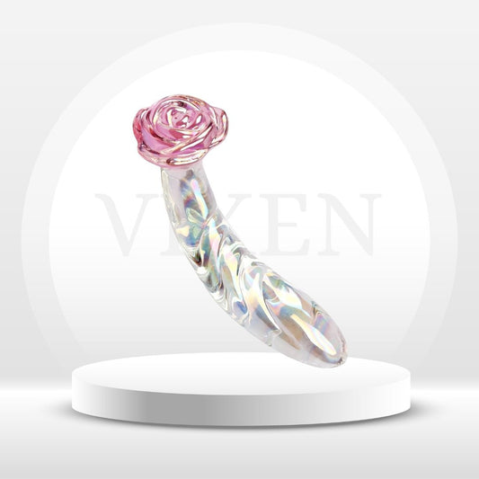 RoseFang Glass Dildo Butt Plug - Vixen | Nova Network