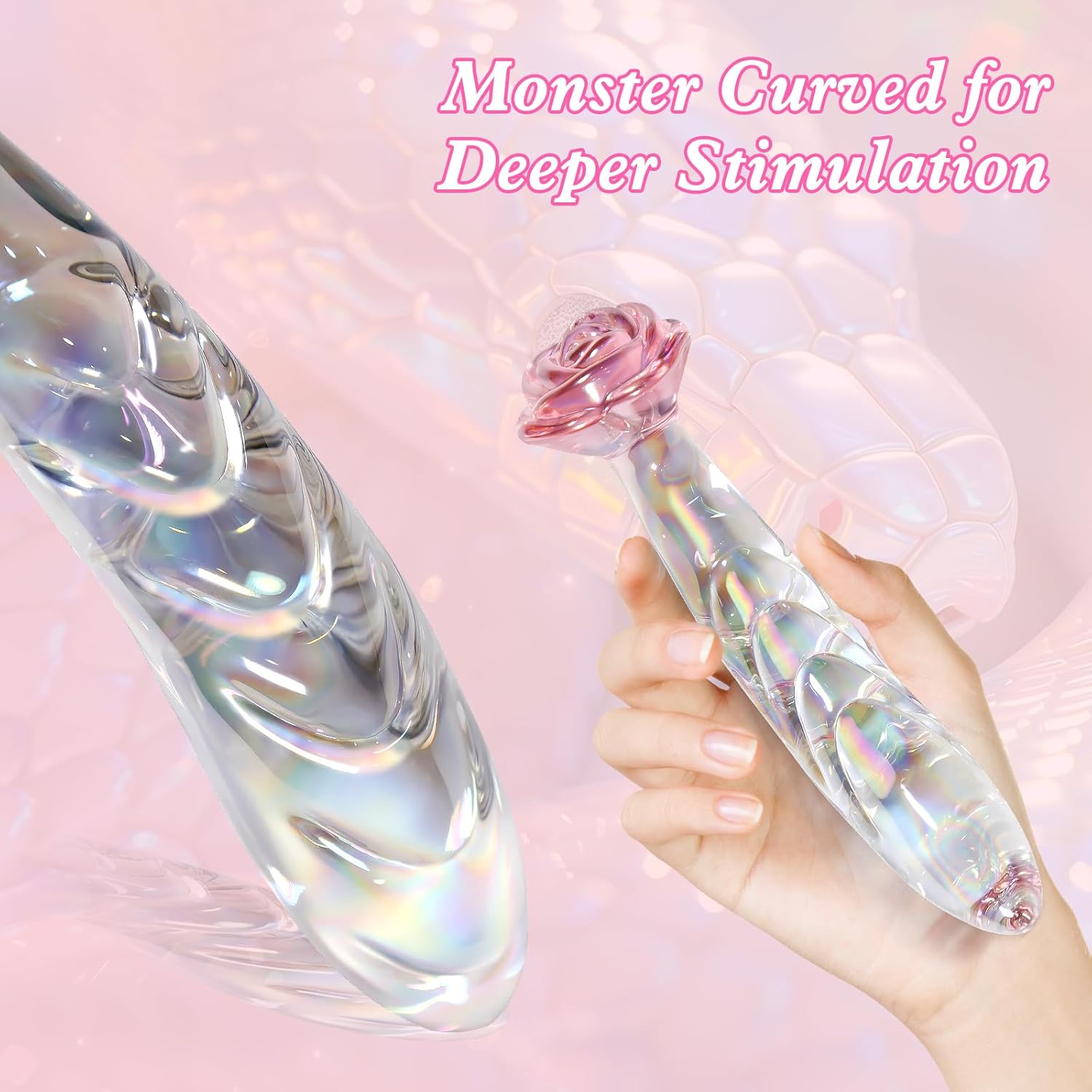 RoseFang Glass Dildo Butt Plug - Vixen | Nova Network