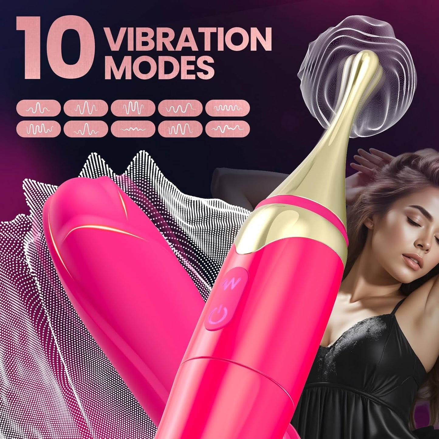 RoseFlex 5 - in - 1 Precision Pleasure Vibrator - Vixen | Nova Network