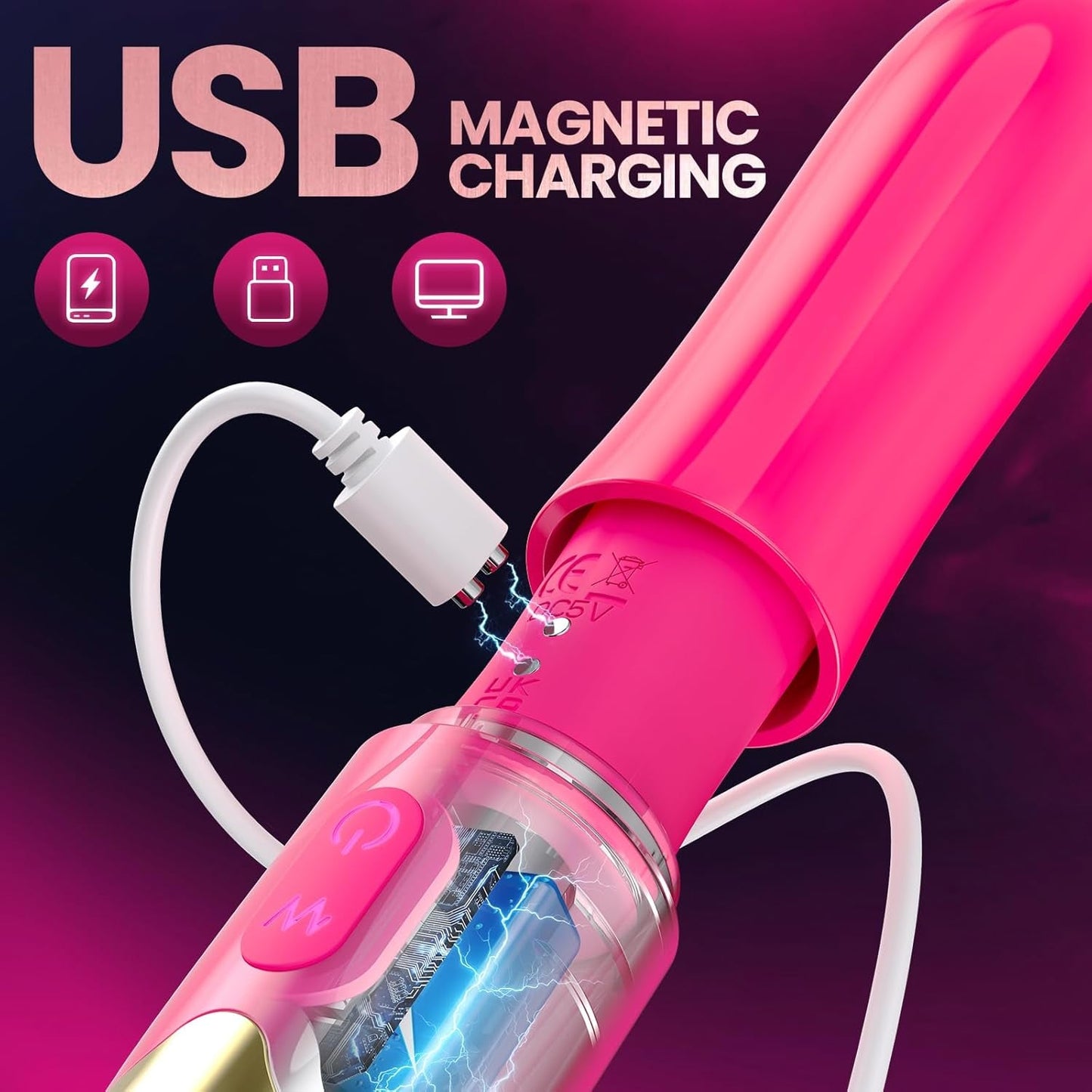 RoseFlex 5 - in - 1 Precision Pleasure Vibrator - Vixen | Nova Network