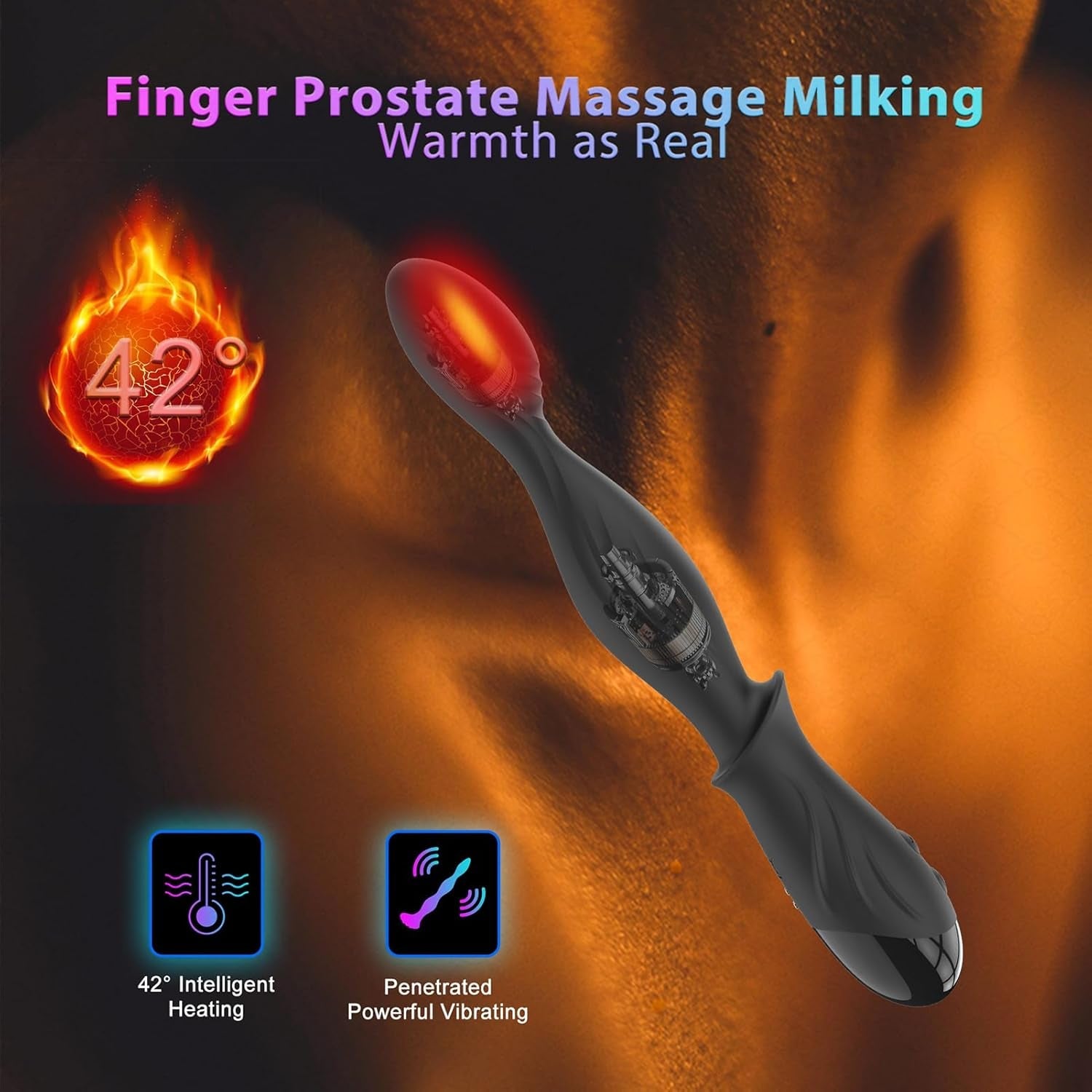 RoseHeat Heated Vibrating Anal Beads Prostate Massager - Vixen | Nova Network