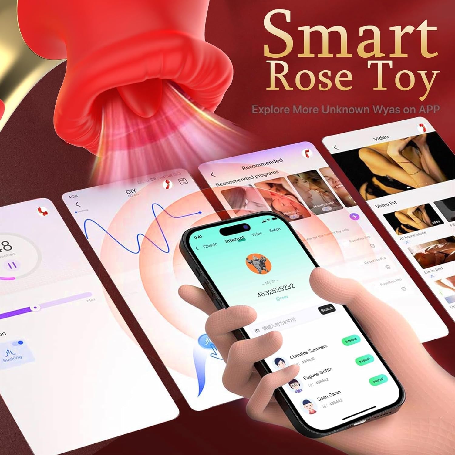 RoseLickV App - Controlled Rose Clit Sucker - Vixen | Nova Network