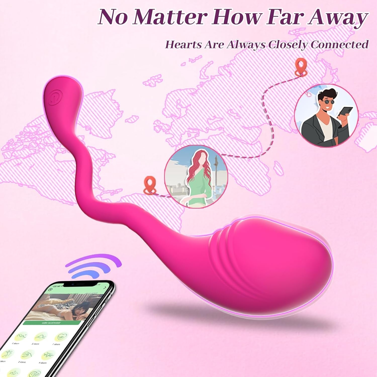 RoseLink Rose App - Control Wearable Egg Vibrator - Vixen | Nova Network