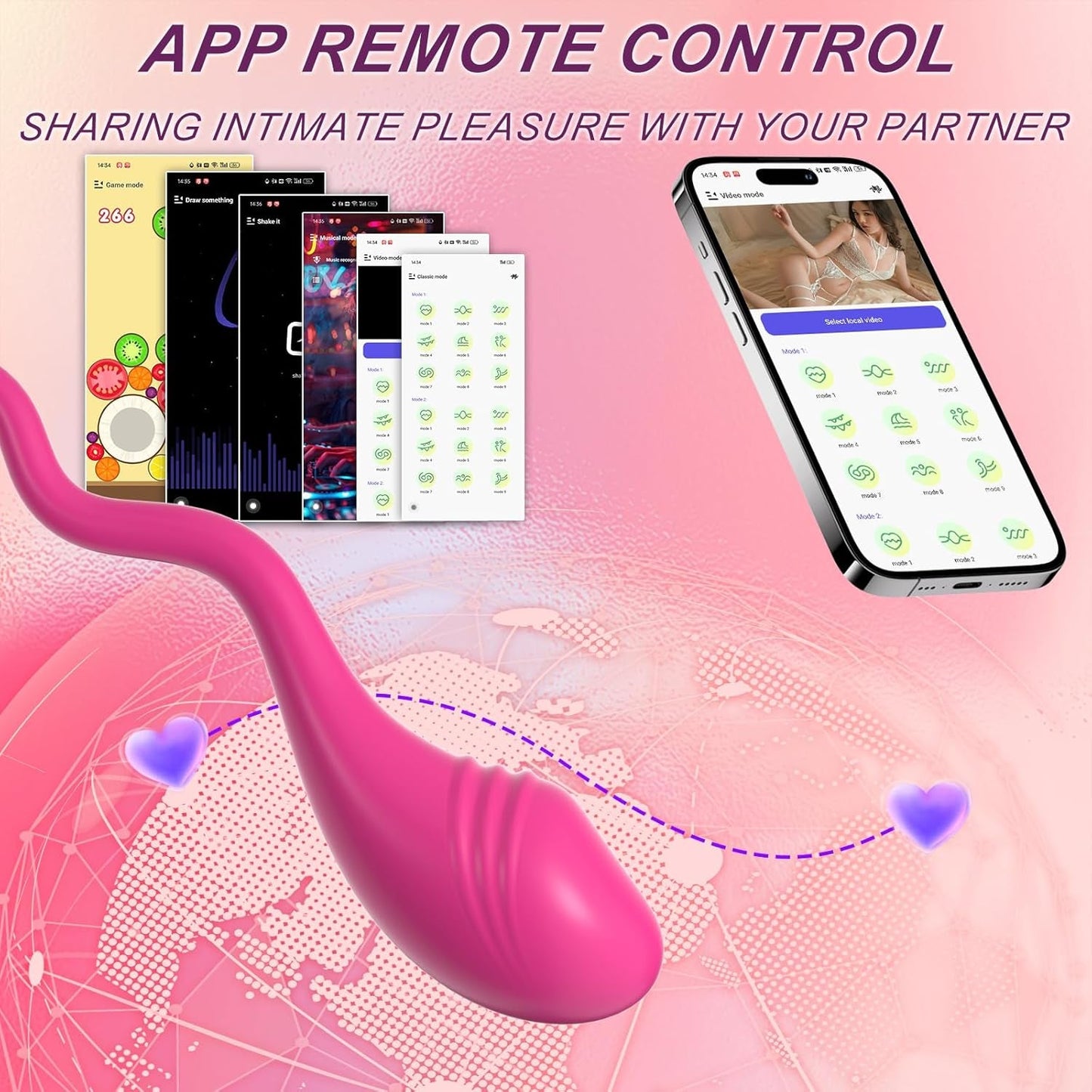 RoseLink Rose App - Control Wearable Egg Vibrator - Vixen | Nova Network