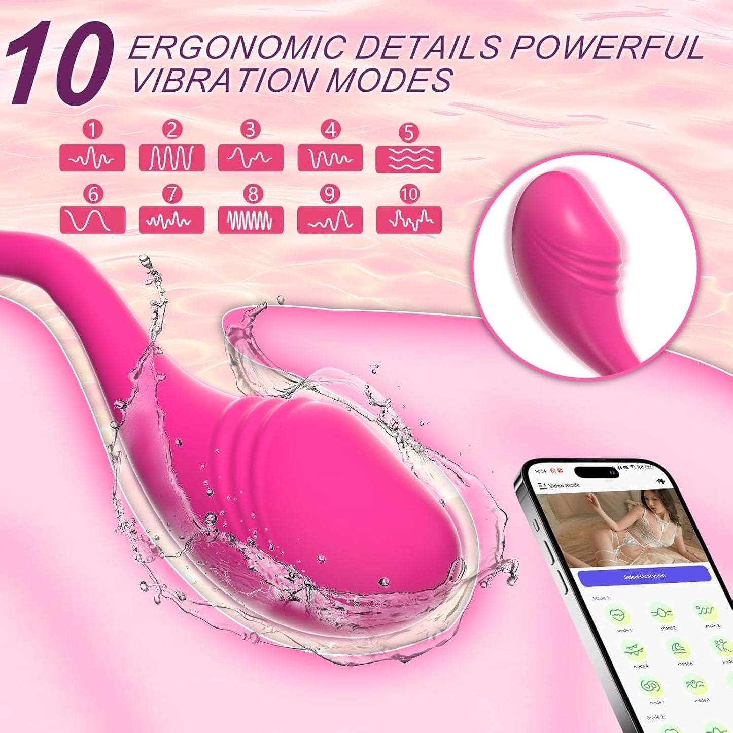 RoseLink Rose App - Control Wearable Egg Vibrator - Vixen | Nova Network