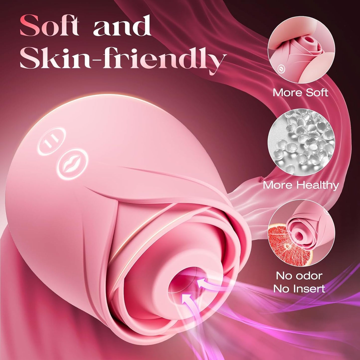 RoseLure AI Sync Suction Vibrator for Women - Vixen | Nova Network