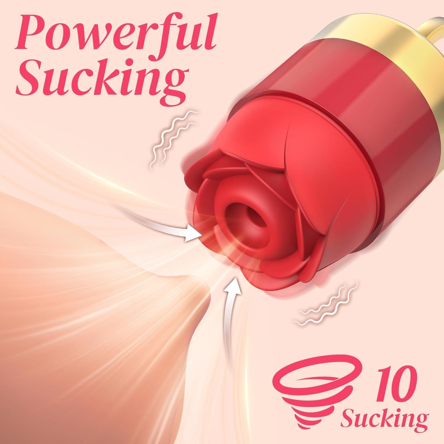 RoseLush Rose Clitoral Suction Ring Vibrator - Vixen | Nova Network