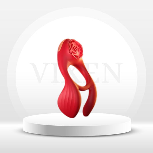 RoseLux Triple Motor Penis Ring - Vixen | Nova Network