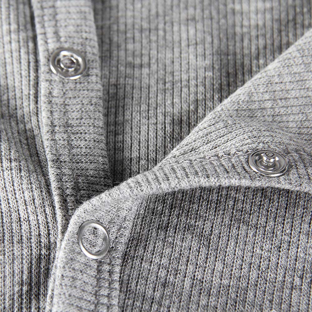 Roselux Women's Sexy Deep V Neck Shorts Long Sleeve Knitted One Piece Bodysuit Bodycon Rompers Overall(Gray,S) - Vixen | Nova Network