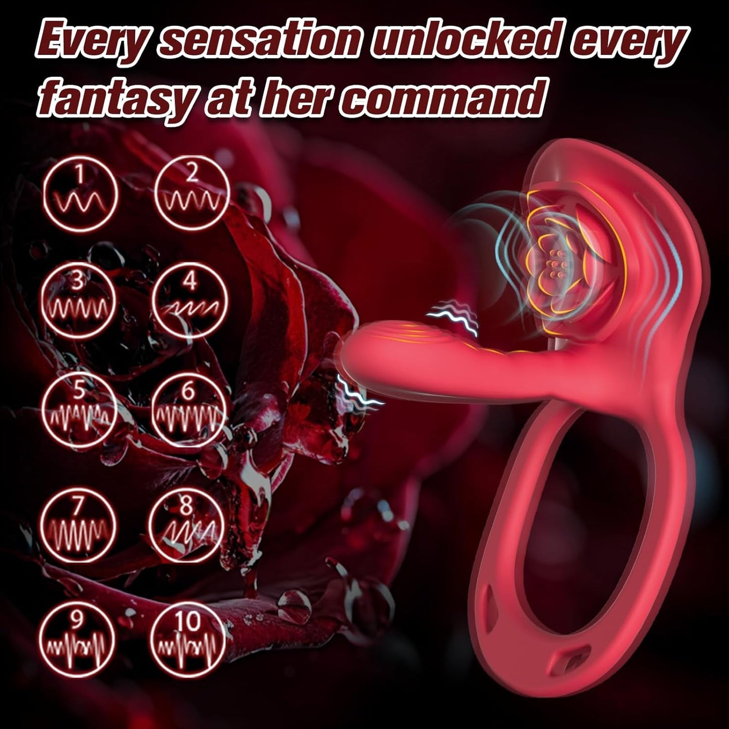RoseMerge Wearable Dual Stimulation Couples Vibrator - Vixen | Nova Network