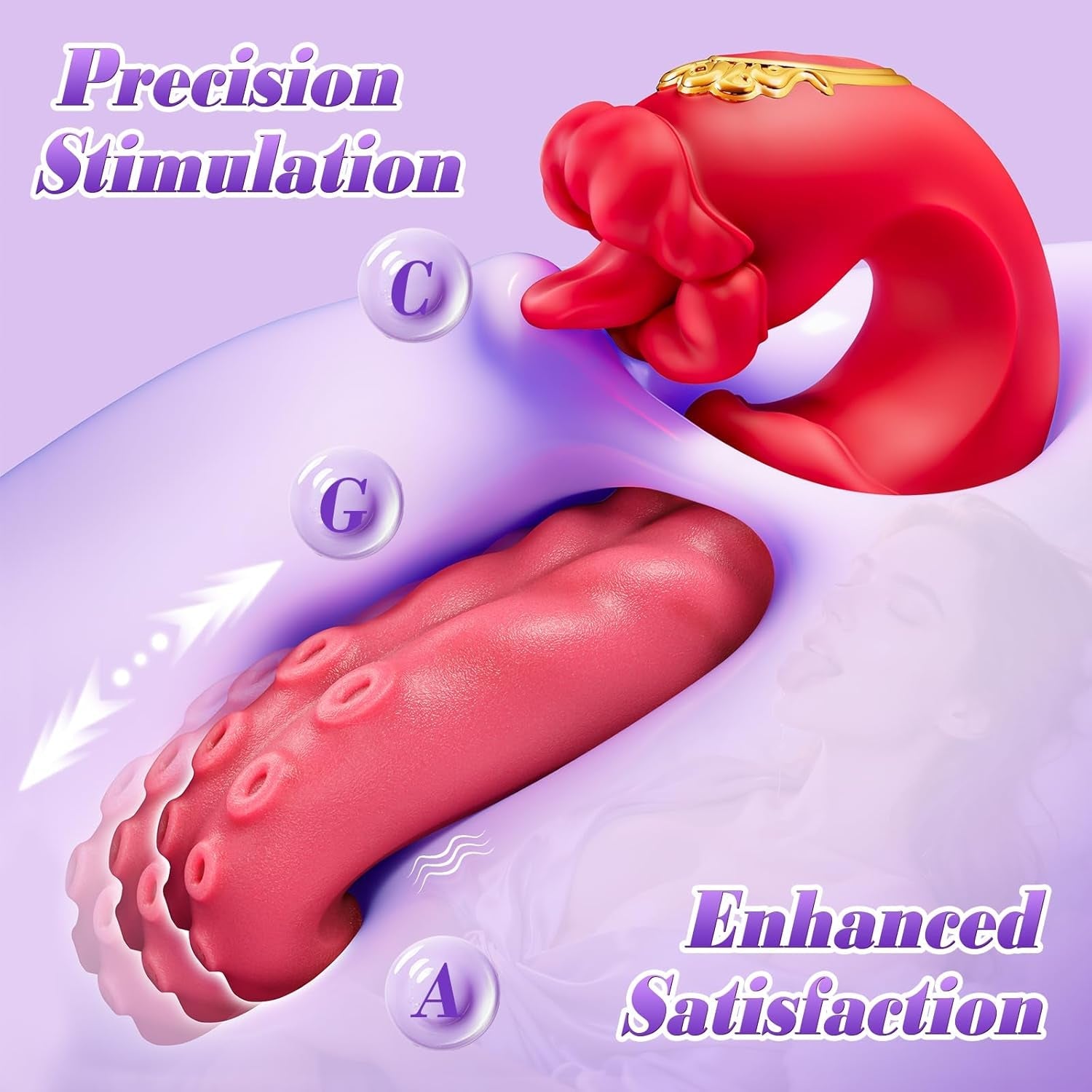 RoseOrbit 360° Dual - Action Tongue Rotation Vibrator - Vixen | Nova Network
