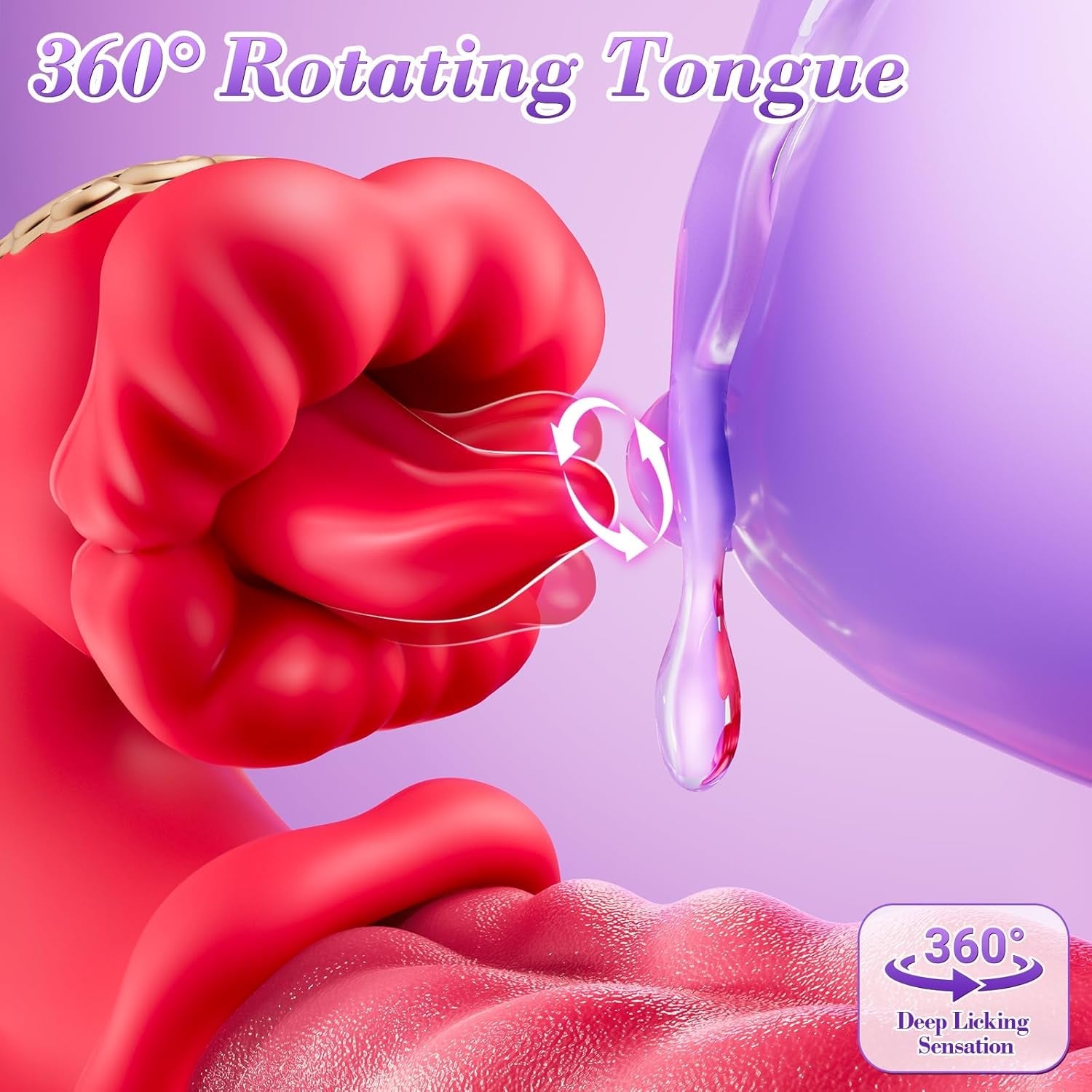 RoseOrbit 360° Dual - Action Tongue Rotation Vibrator - Vixen | Nova Network