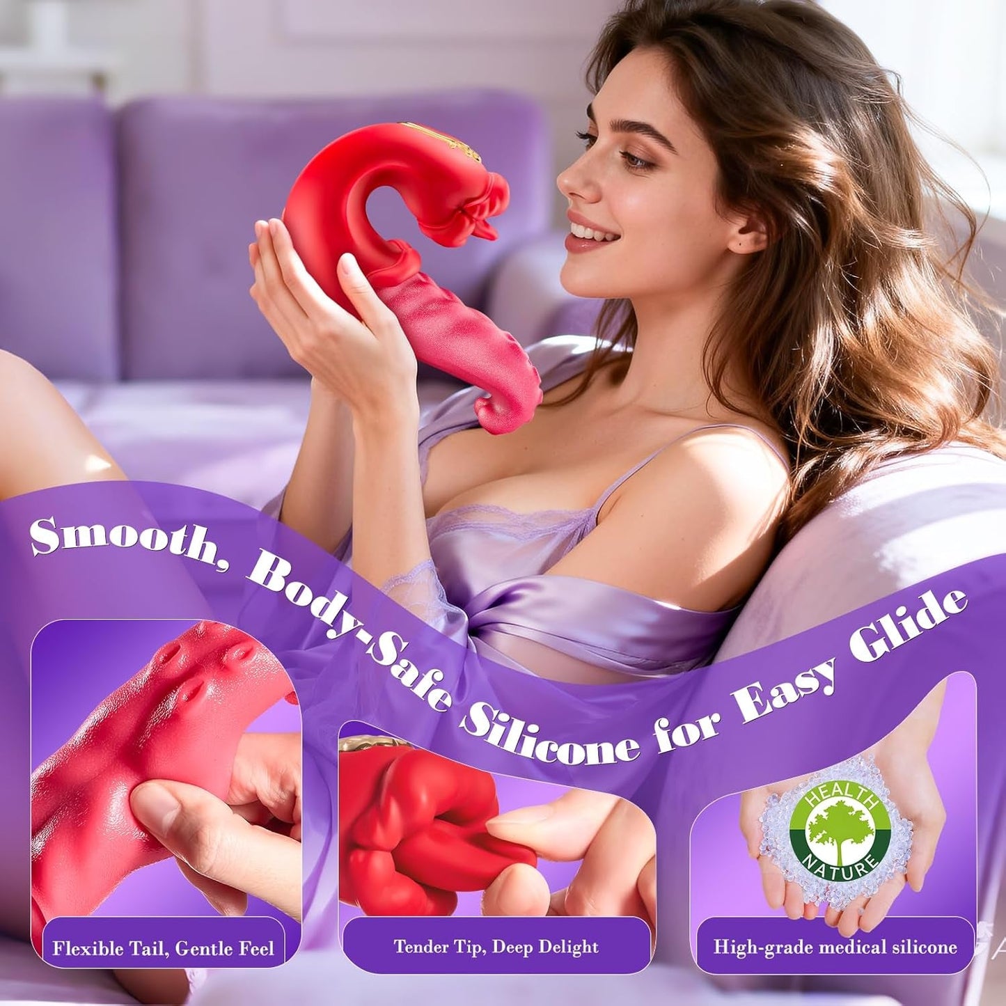 RoseOrbit 360° Dual - Action Tongue Rotation Vibrator - Vixen | Nova Network