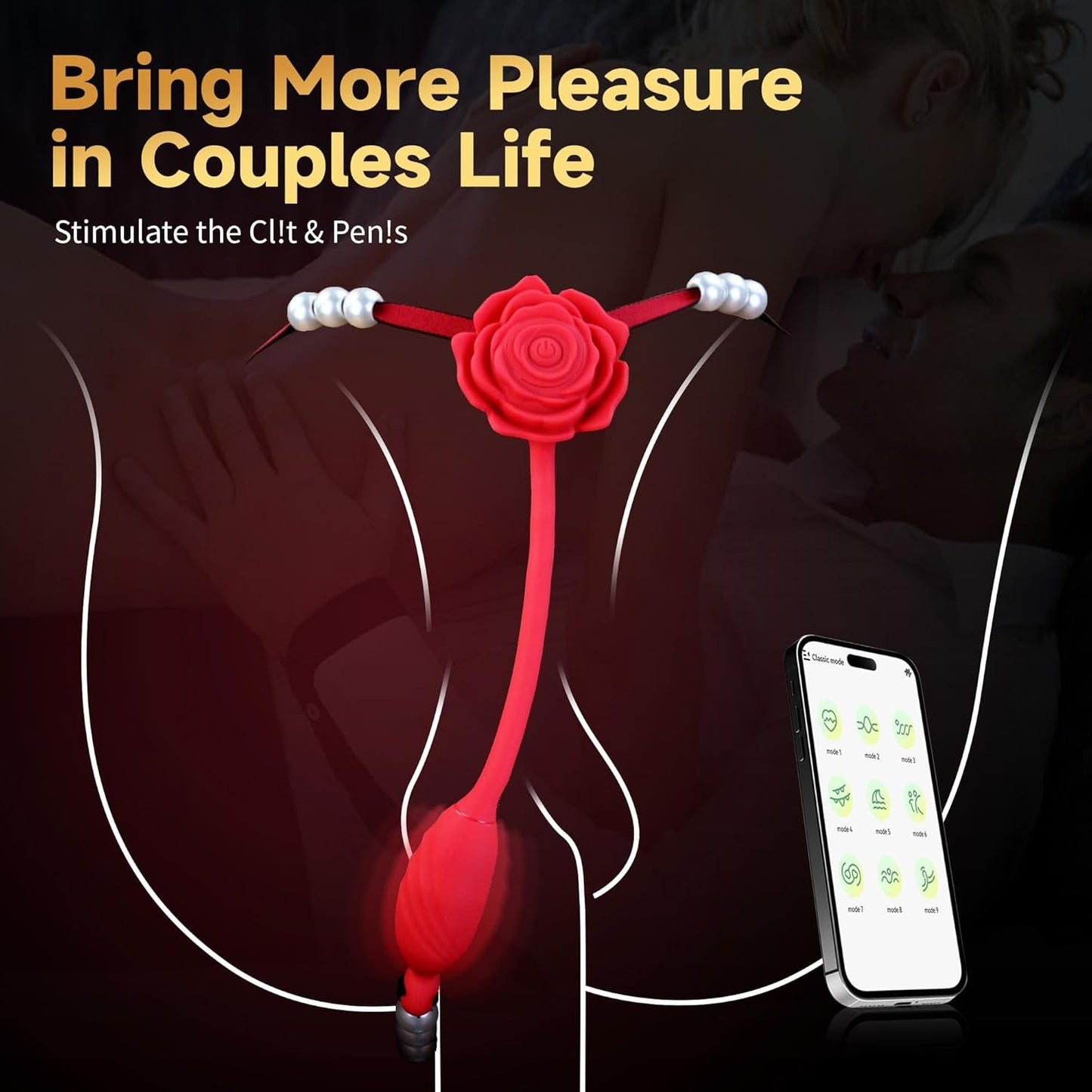 RosePearl App Control Wearable Panty Thong Vibrator - Vixen | Nova Network