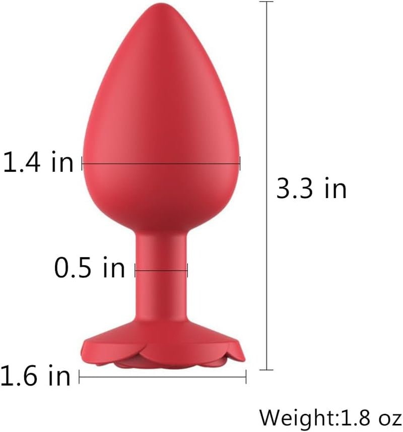 RosePetal Silicone Rose Butt Plug - Vixen | Nova Network