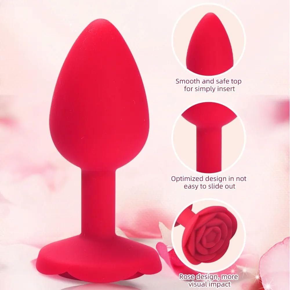RosePetal Silicone Rose Butt Plug - Vixen | Nova Network