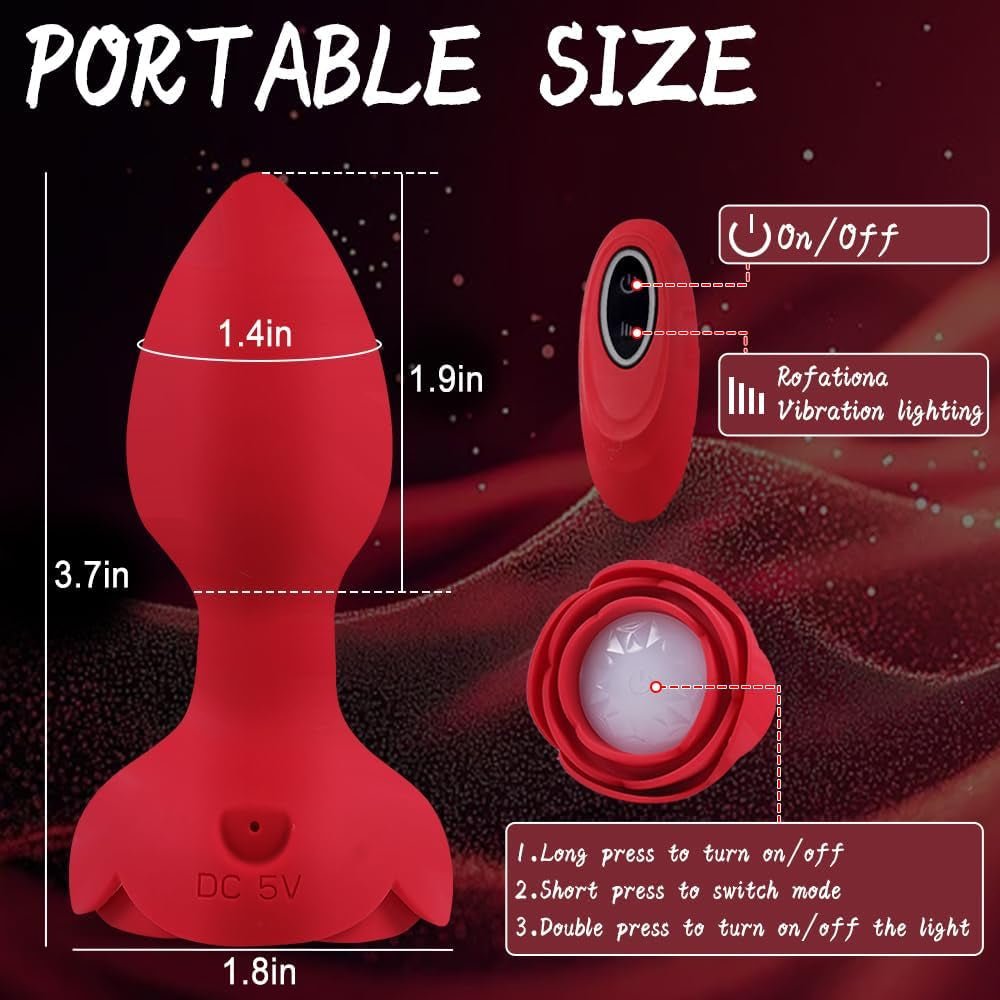 RoseRadiance Light - Up Rose Anal Plug - Vixen | Nova Network