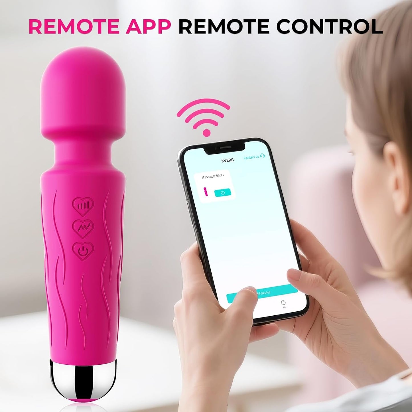 RoseRelief Rose Pink Clitoral Wand Vibrator - Vixen | Nova Network