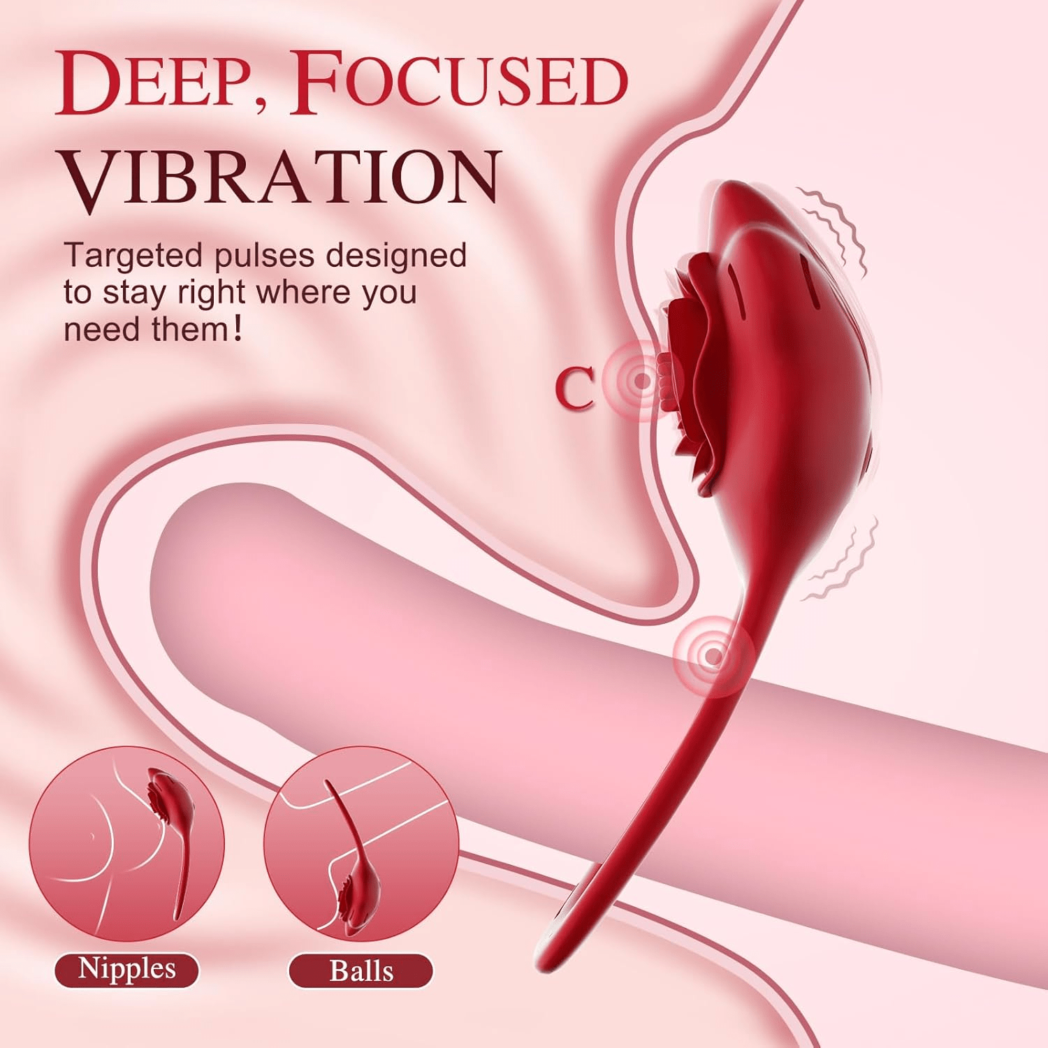 RoseSurrender App-Controlled Couples Vibrator & Bondage Restraint Set - Vixen Adult Playroom