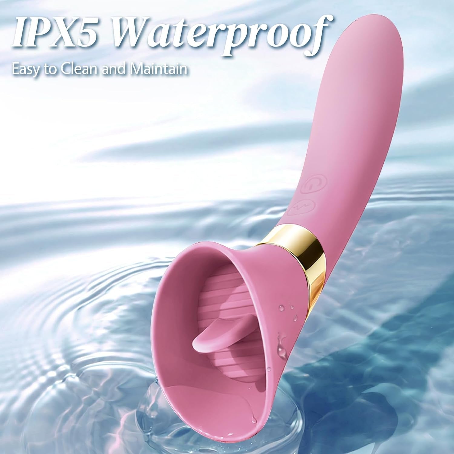 RoseTease Clit Licking Vibrator Dual Motor Tongue Wand - Vixen | Nova Network