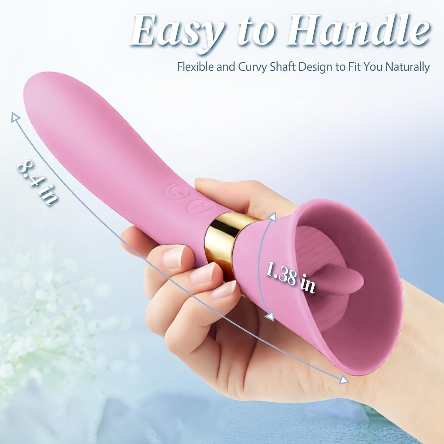 RoseTease Clit Licking Vibrator Dual Motor Tongue Wand - Vixen | Nova Network