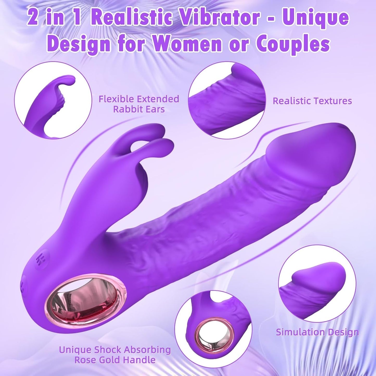 RoseThrust Dual - Action Rabbit Vibrator - Vixen | Nova Network