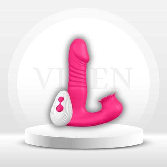 RoseThrustV 3 - in - 1 Wearable Thrusting Clit Sucker - Vixen | Nova Network