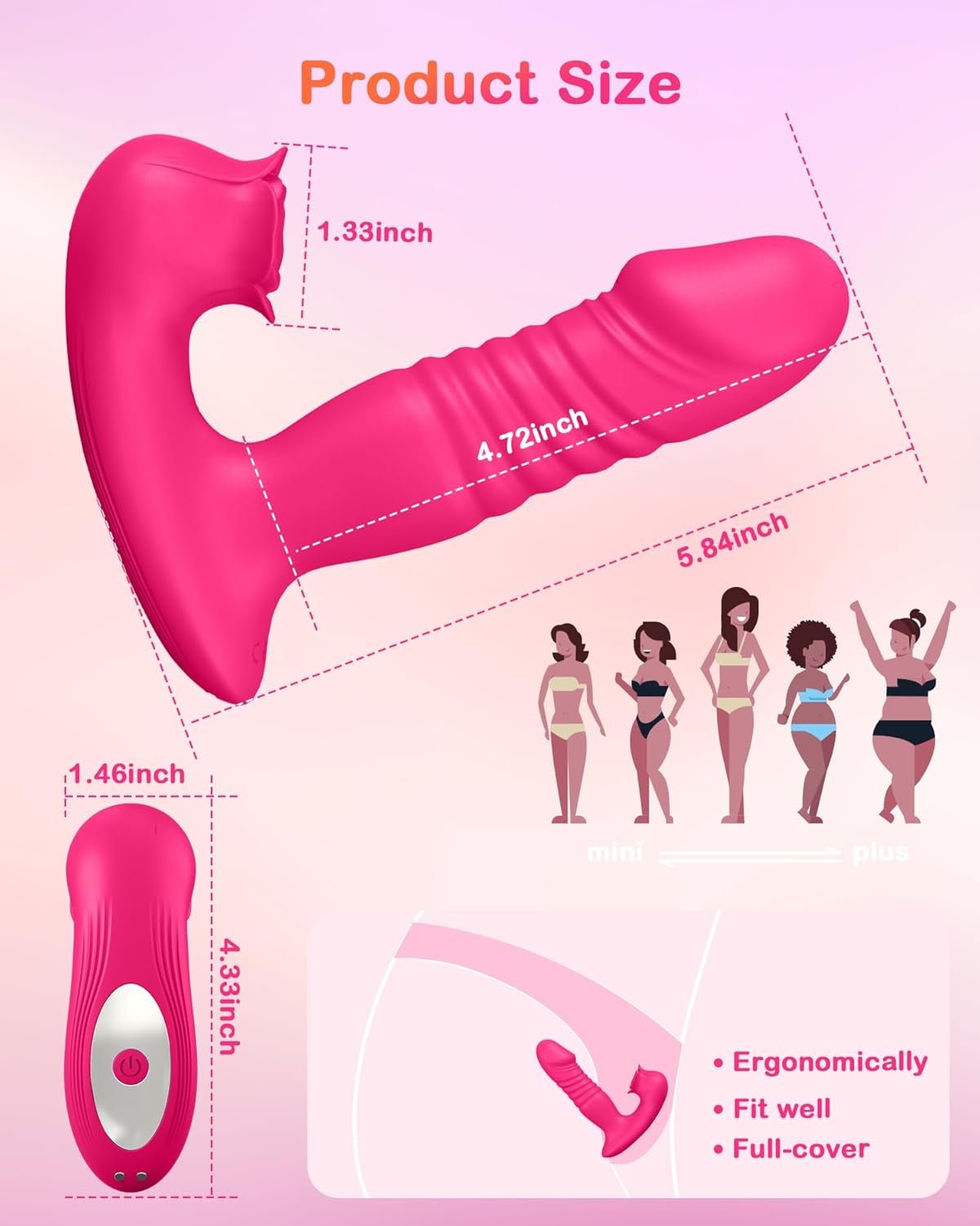 RoseThrustV 3 - in - 1 Wearable Thrusting Clit Sucker - Vixen | Nova Network