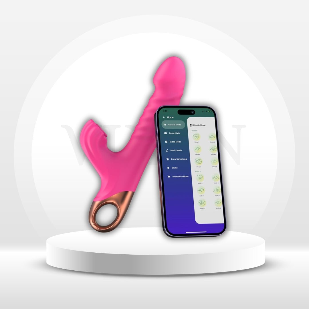 RoseThrustVII Thrusting Rabbit G - Spot Vibrator with Suction - Vixen | Nova Network
